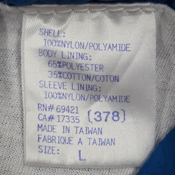 Vintage Reebok Jacket Womens L‎ Blue Full Zip Lightweight Oversized Nylon READ - Picture 7 of 14